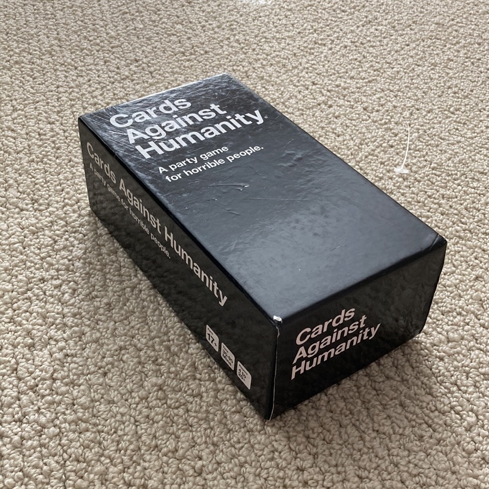 Cards Against Humanity Party Game For Horrible People Standard Deck Family EUC